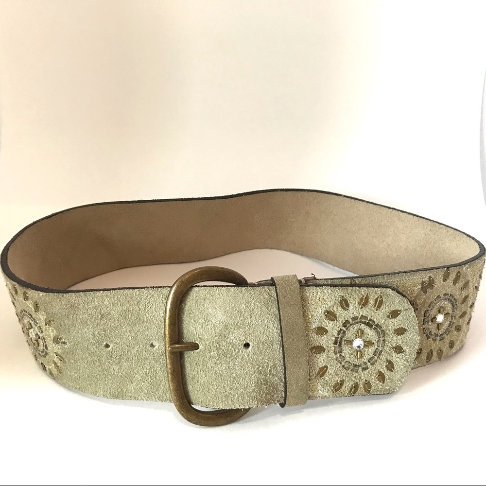 Suede Soft Sage Belt
